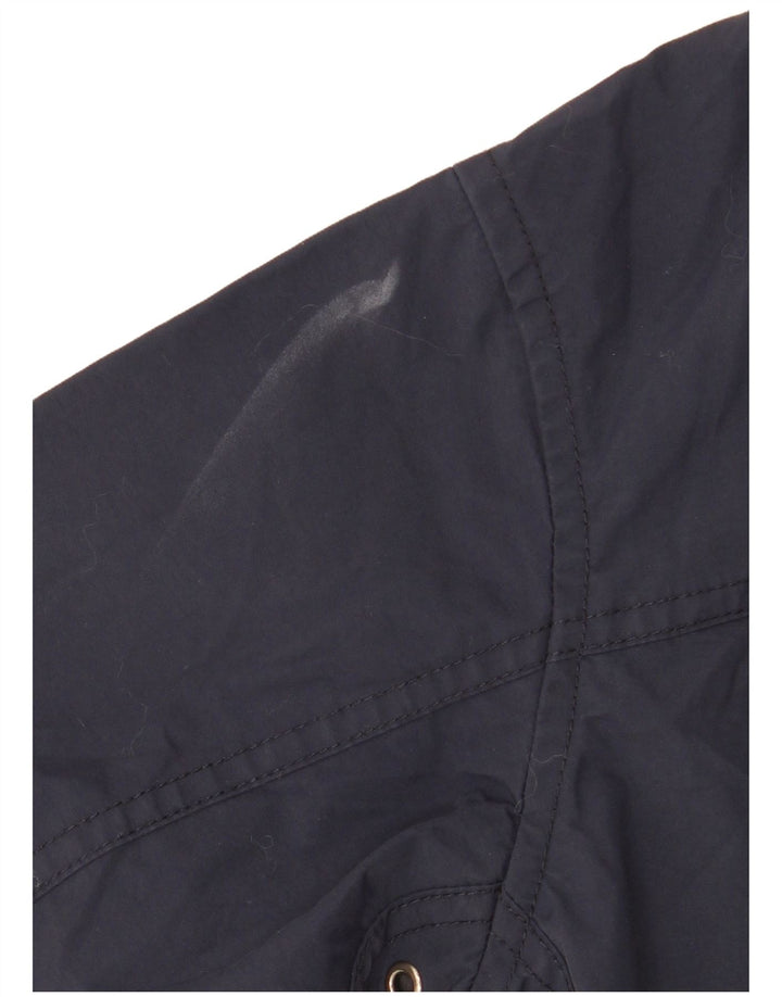 Napapijri Boys Hooded Rain Jacket 9-10 Years Navy Blue Polyamide