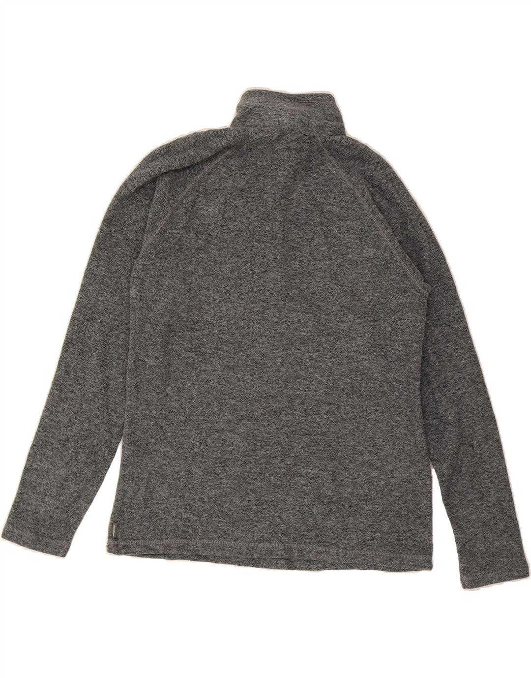 EDDIE BAUER Womens Zip Neck Fleece Jumper UK 10 Small Grey Polyester Vintage Eddie Bauer and Second-Hand Eddie Bauer from Messina Hembry 