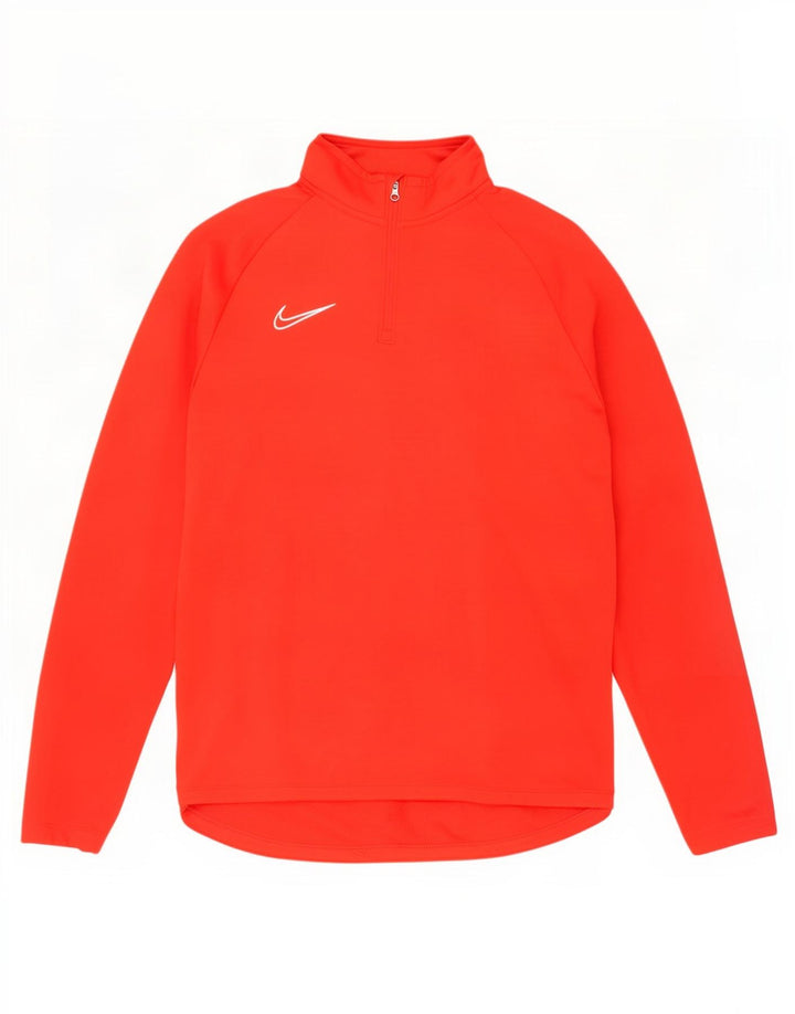 Nike Dri Fit - Chándal con cremallera y cuello para hombre, talla grande, color rojo