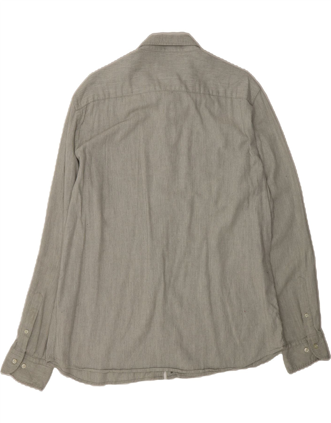 MASSIMO DUTTI Mens Shirt XL Grey Cotton Vintage Massimo Dutti and Second-Hand Massimo Dutti from Messina Hembry 