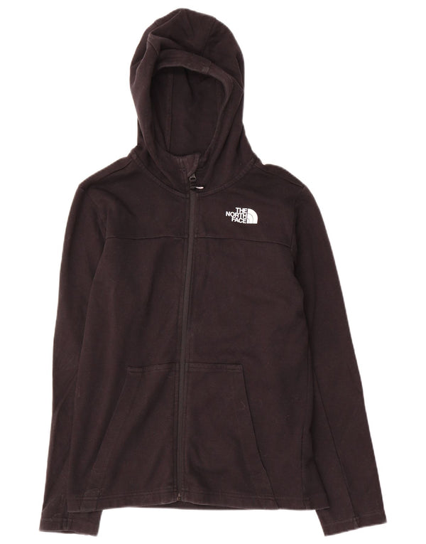 The North Face Boys Zip Hoodie πουλόβερ 11-12 ετών μεγάλο μαύρο βαμβακερό