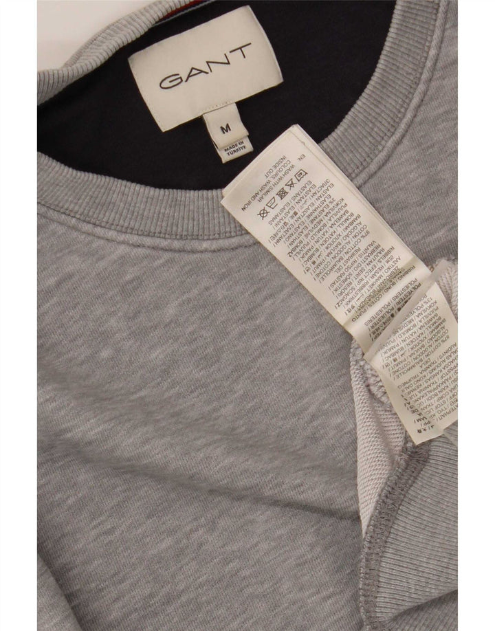 Gant Mens Sweatshirt Jumper Medium Grey Cotton