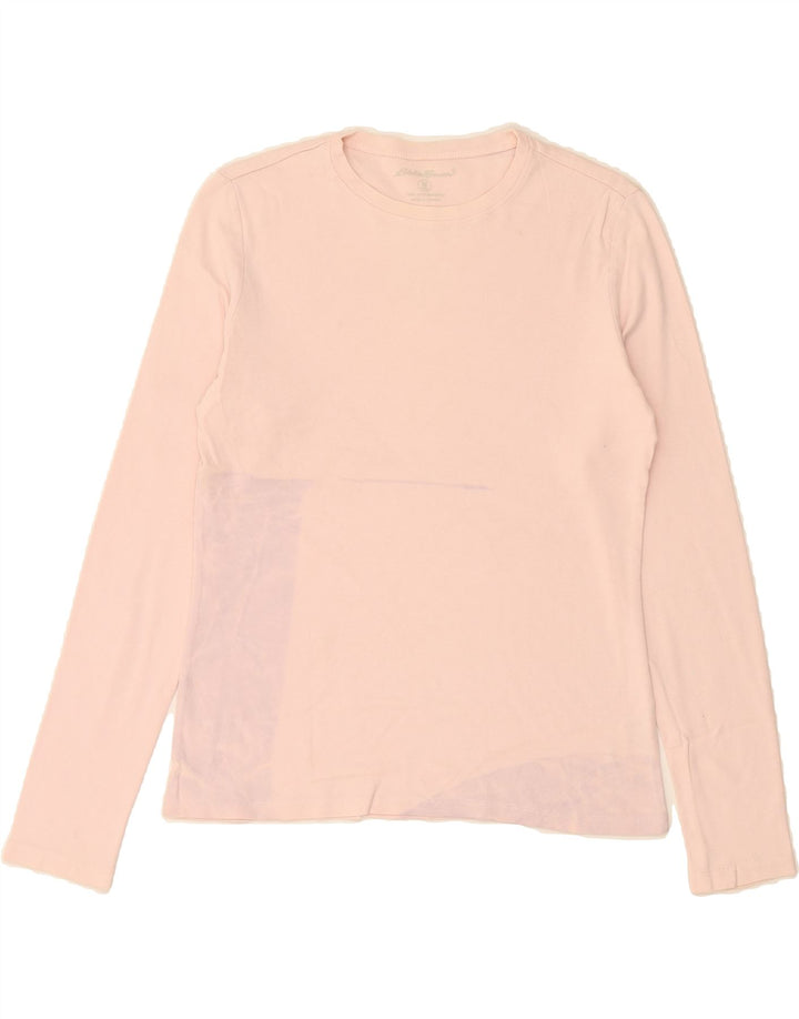 EDDIE BAUER Womens Top Long Sleeve UK 12 Medium Pink Cotton Vintage Eddie Bauer and Second-Hand Eddie Bauer from Messina Hembry 