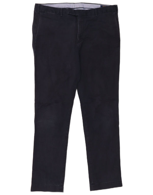 Мужские брюки-чиносы Polo Ralph Lauren Slim Fit W34 L32, темно-синие, хлопковые