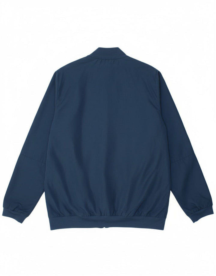 REEBOK Boys Climalite Tracksuit Top Jacket 13-14 Years Navy Blue