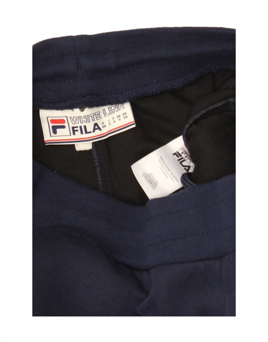 FILA Mens Tracksuit Trousers Joggers Small  Navy Blue Polyester Vintage Fila and Second-Hand Fila from Messina Hembry 