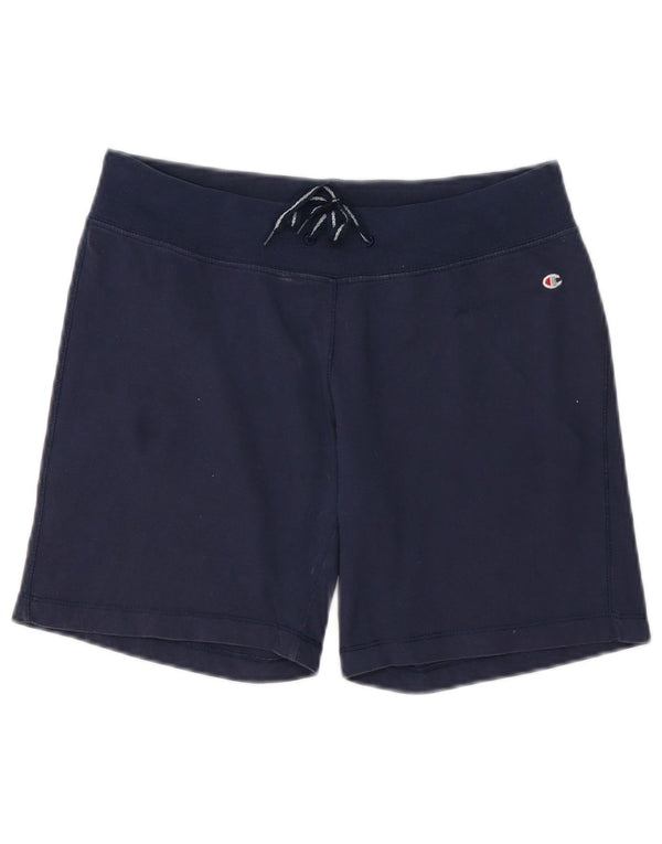 Shorts esportivos femininos Champion UK 10 pequenos esportivos azul marinho