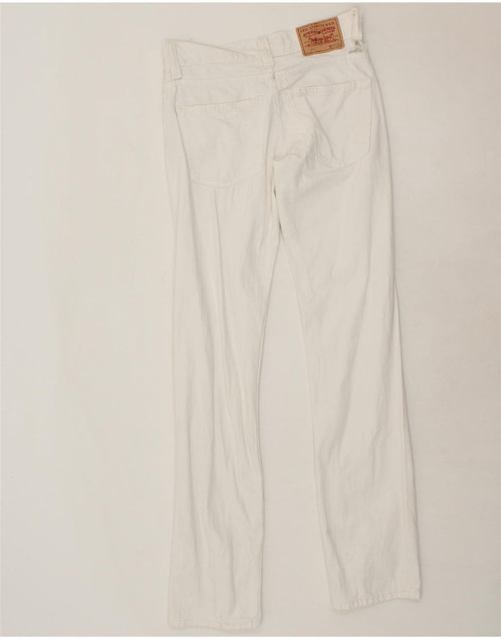 LEVI'S Womens 511 Slim Jeans W29 L34 White Vintage Levi's and Second-Hand Levi's from Messina Hembry 