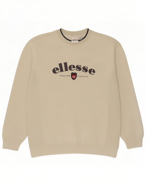 Męski sweter z grafiką Ellesse UK 42/44, duży beż