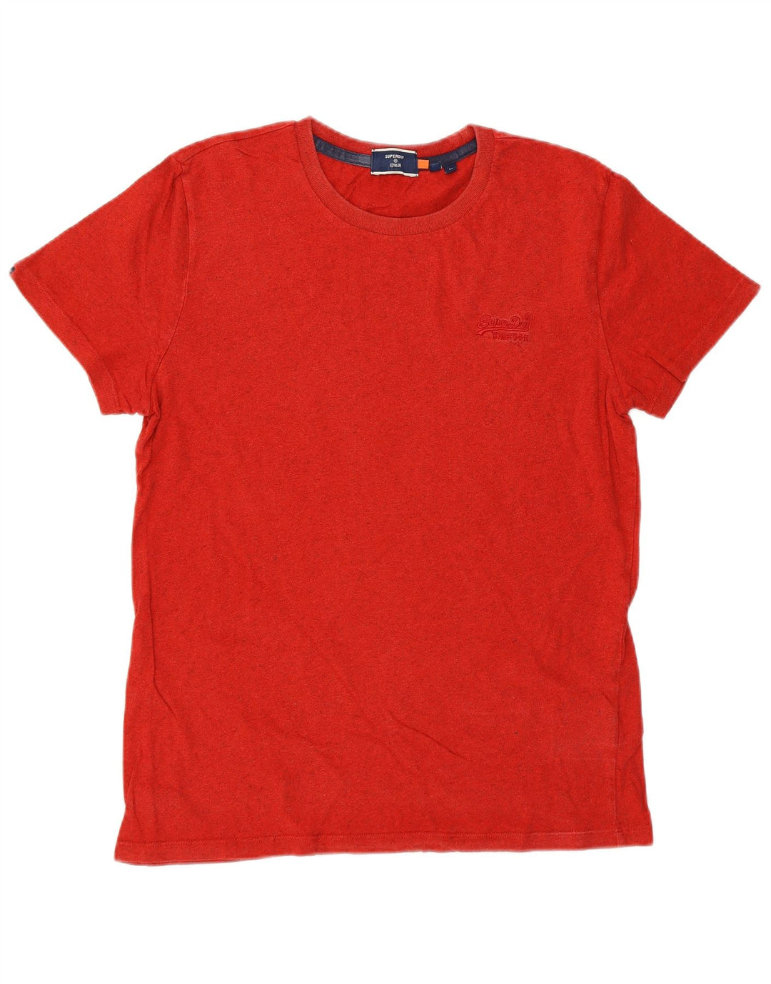 Superdry Mens T-Shirt Top Medium Red Cotton