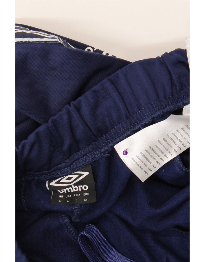 Umbro Mens Graphic Tracksuit Trousers Medium  Navy Blue Polyester