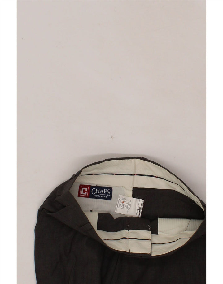 CHAPS Boys Straight Suit Trousers 9-10 Years W26 L24 Grey Polyester Vintage Chaps and Second-Hand Chaps from Messina Hembry 
