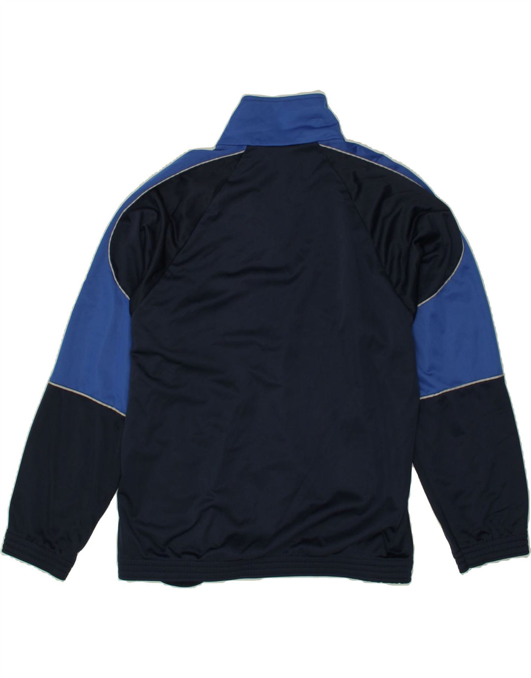 HUMMEL Mens Graphic Tracksuit Top Jacket Medium Navy Blue Colourblock Vintage Hummel and Second-Hand Hummel from Messina Hembry 