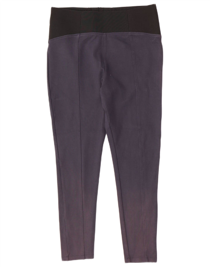 Marks & Spencer Womens Leggings UK 14 Medium  Navy Blue Viscose