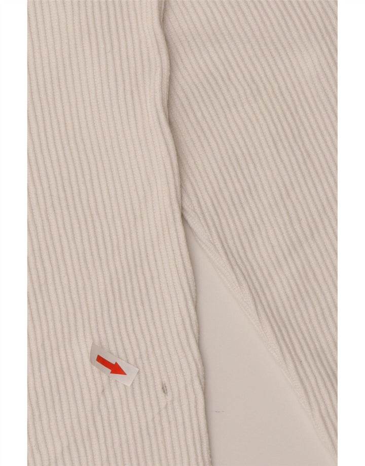 Top Zara da uomo a maniche lunghe in cotone bianco medio