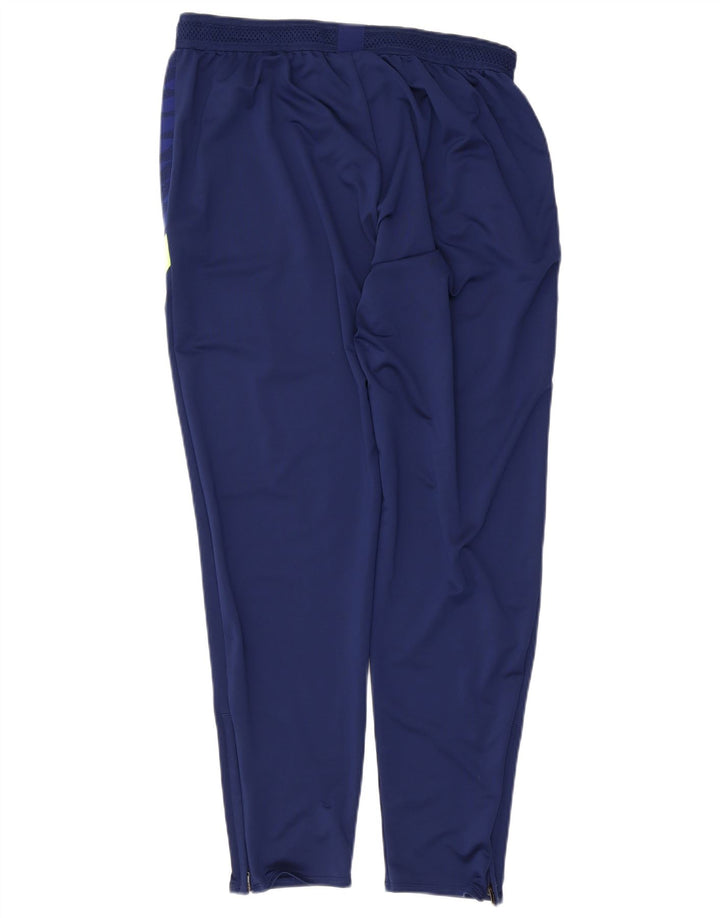 Nike Mens Dri Fit Tracksuit Trousers Large Navy Blue Colourblock Polyester