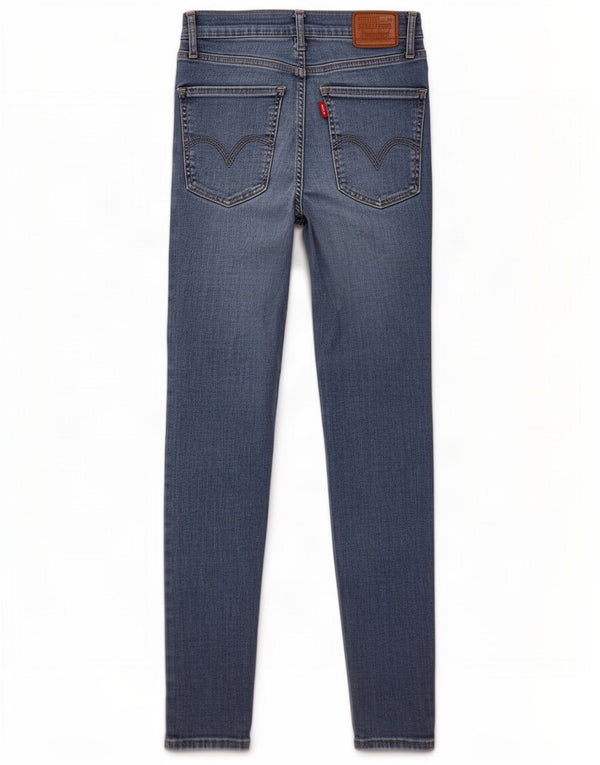Levi's Womens Mile High Super Skinny Jeans W27 L30 Blue Cotton