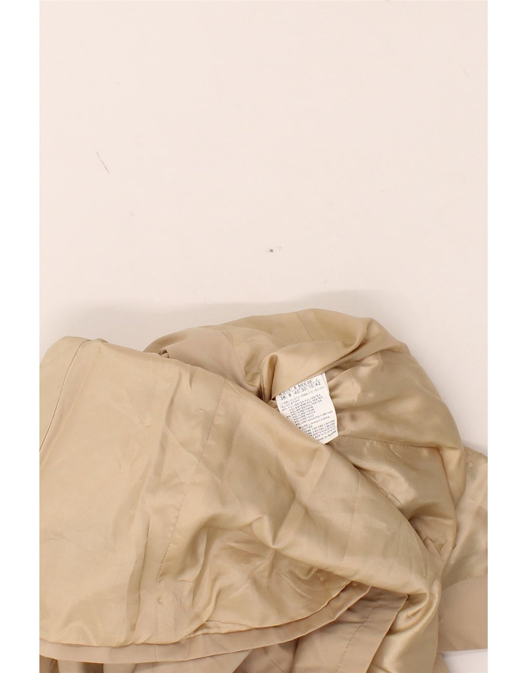 INTREND Womens Overcoat UK 10 Small Beige Polyester Vintage Intrend and Second-Hand Intrend from Messina Hembry 