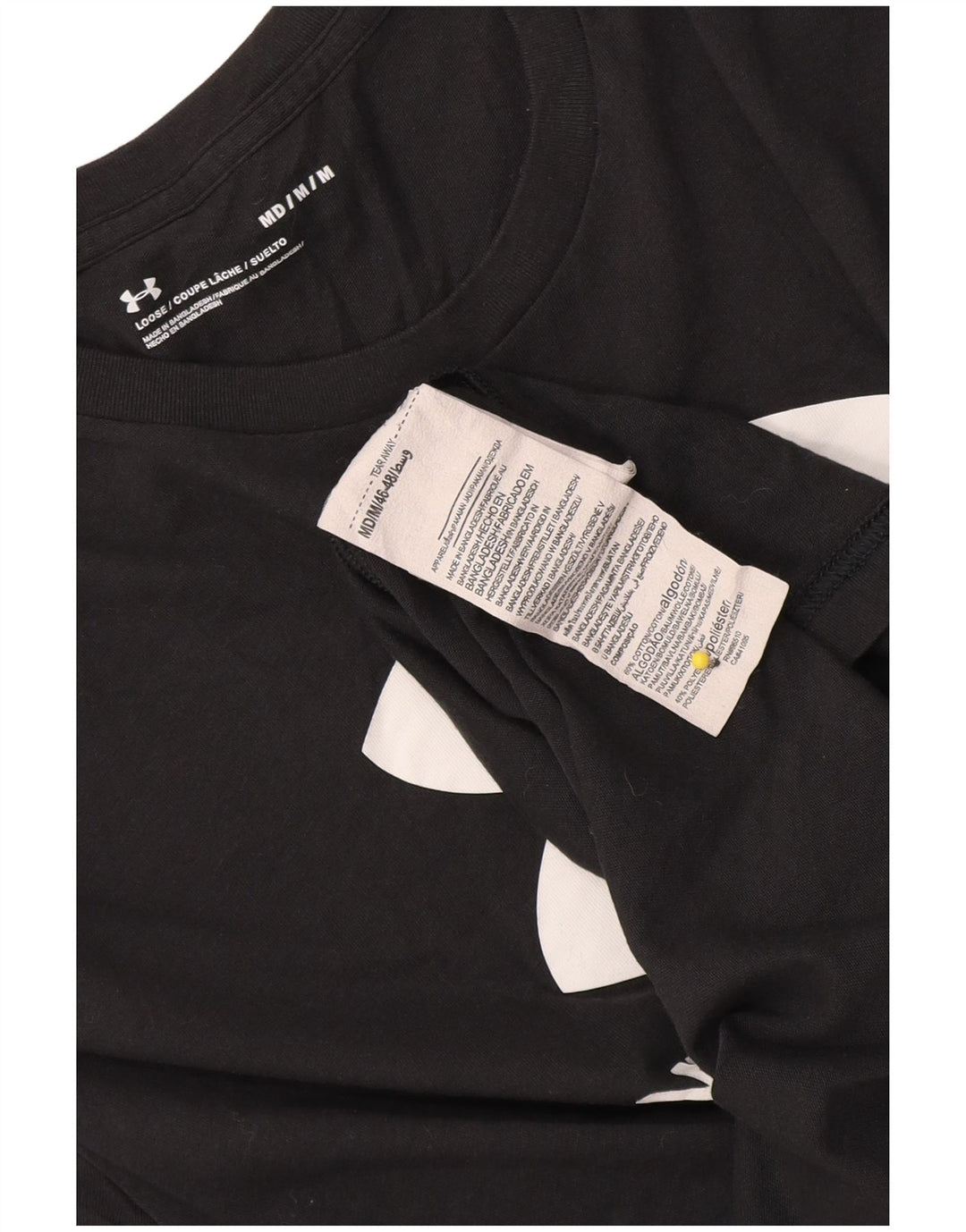 Under Armour T-Shirt Graphique Homme Noir Moyen Coton