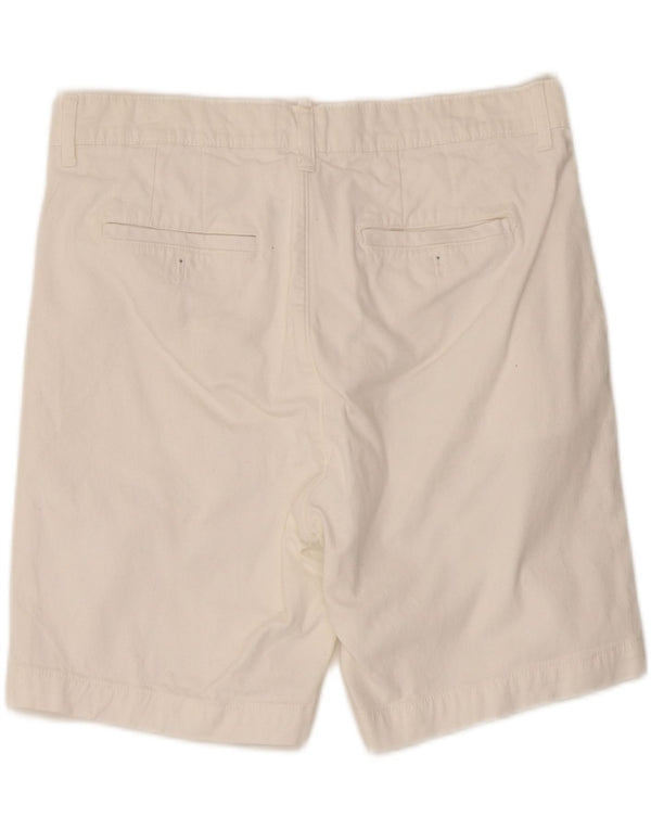 Zara Mens Chino Shorts EU 42 Large W32 White Cotton