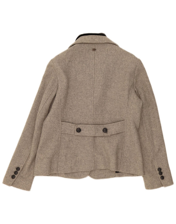 Marlboro Classics Dame Blazer Jacket UK 16 Large Grey Colourblock