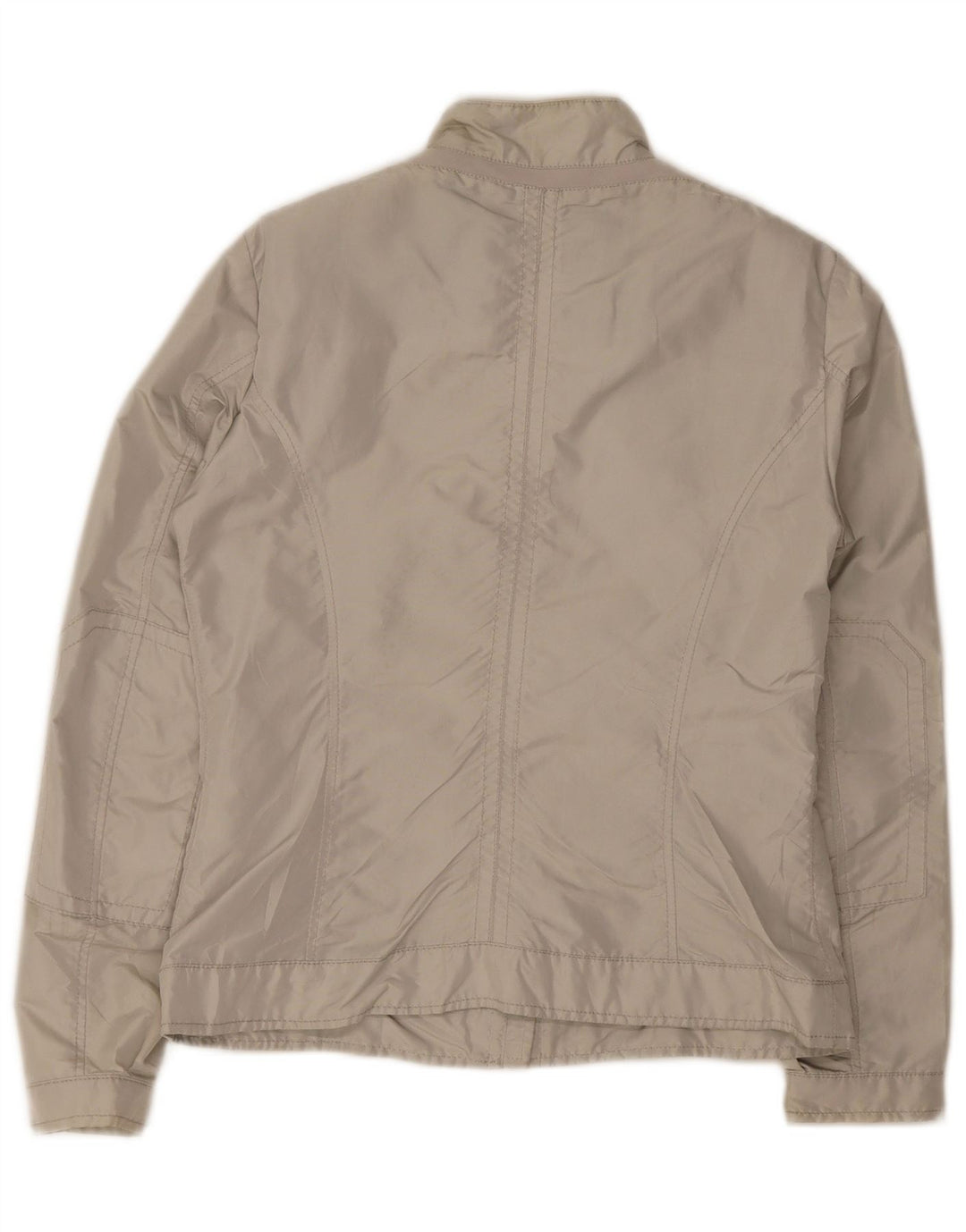 Geox Damen Bomberjacke UK 10 Small Grau Polyester