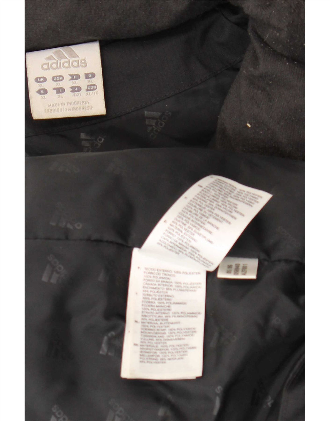 Adidas Chaqueta acolchada para hombre ES 42 XL Poliéster negro