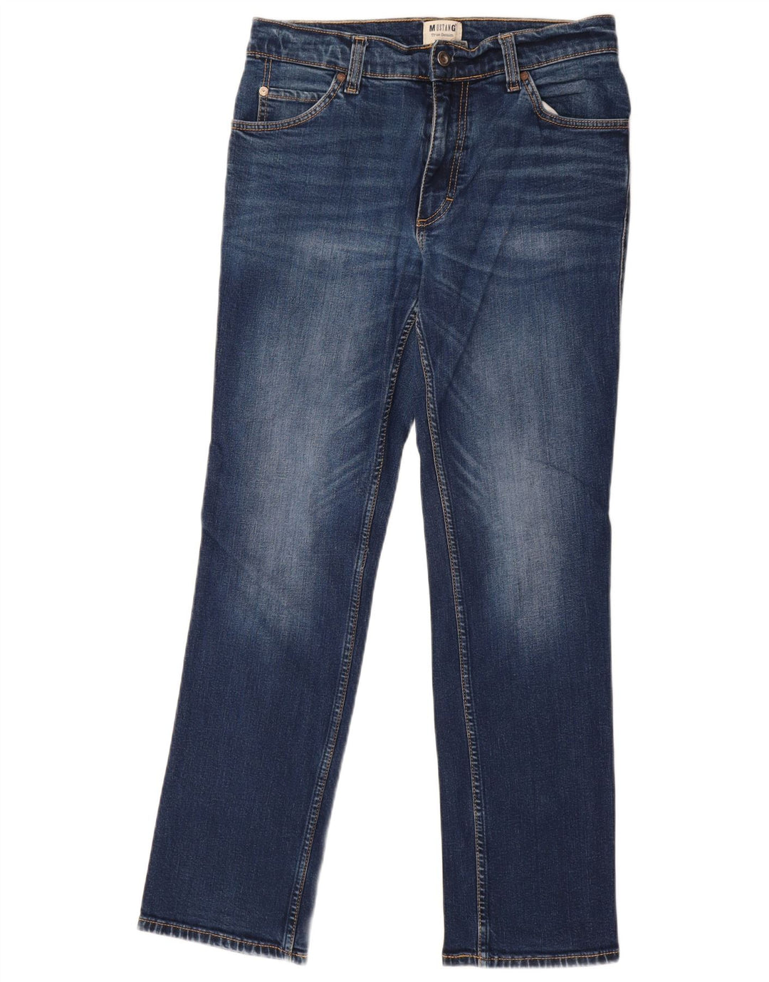 Mustang Womens Tramper Slim Jeans W32 L32 Blue Cotton