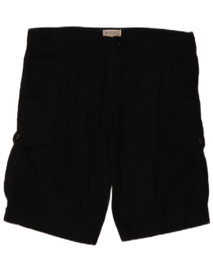 Mountain Warehouse Mens Cargo Shorts W34 Large  Black Cotton
