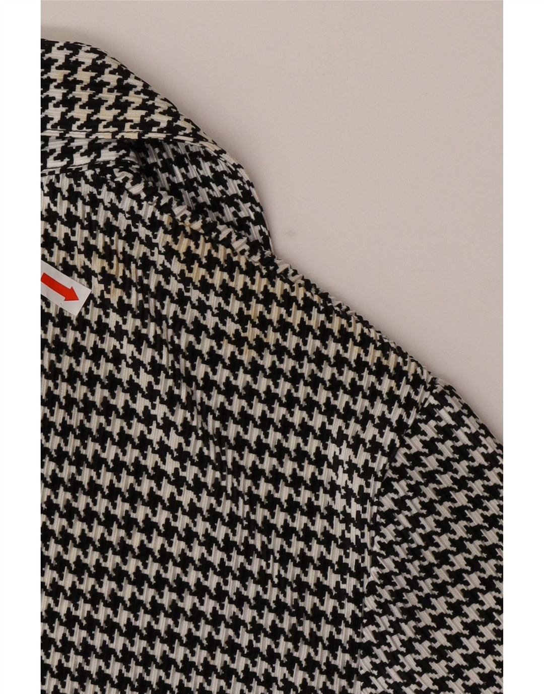 NEXT Womens 3/4 Sleeve Shirt Blouse UK 16 Large Black Houndstooth