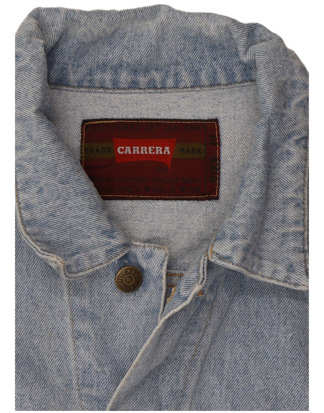 Giacca di jeans da uomo Carrera UK 38 Blu medio