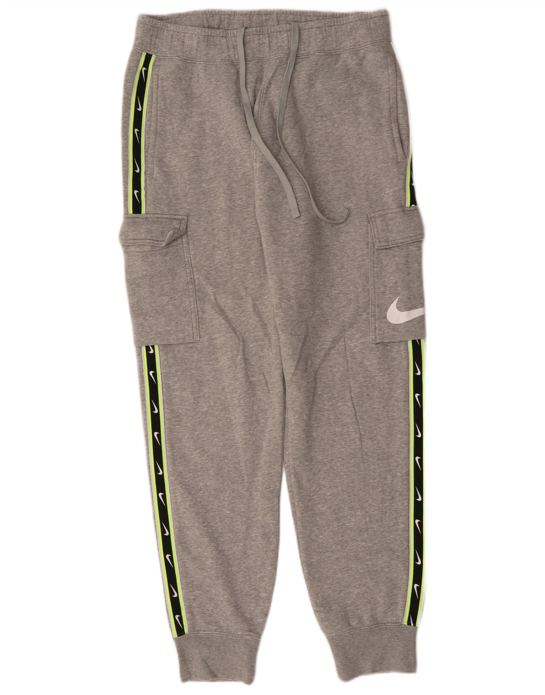 Męskie spodnie dresowe NIKE Graphic Cargo, bawełna w kolorze średniej szarości