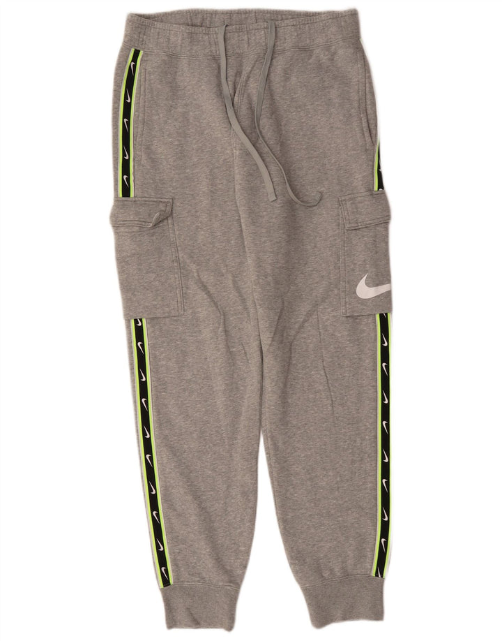 Męskie spodnie dresowe NIKE Graphic Cargo, bawełna w kolorze średniej szarości