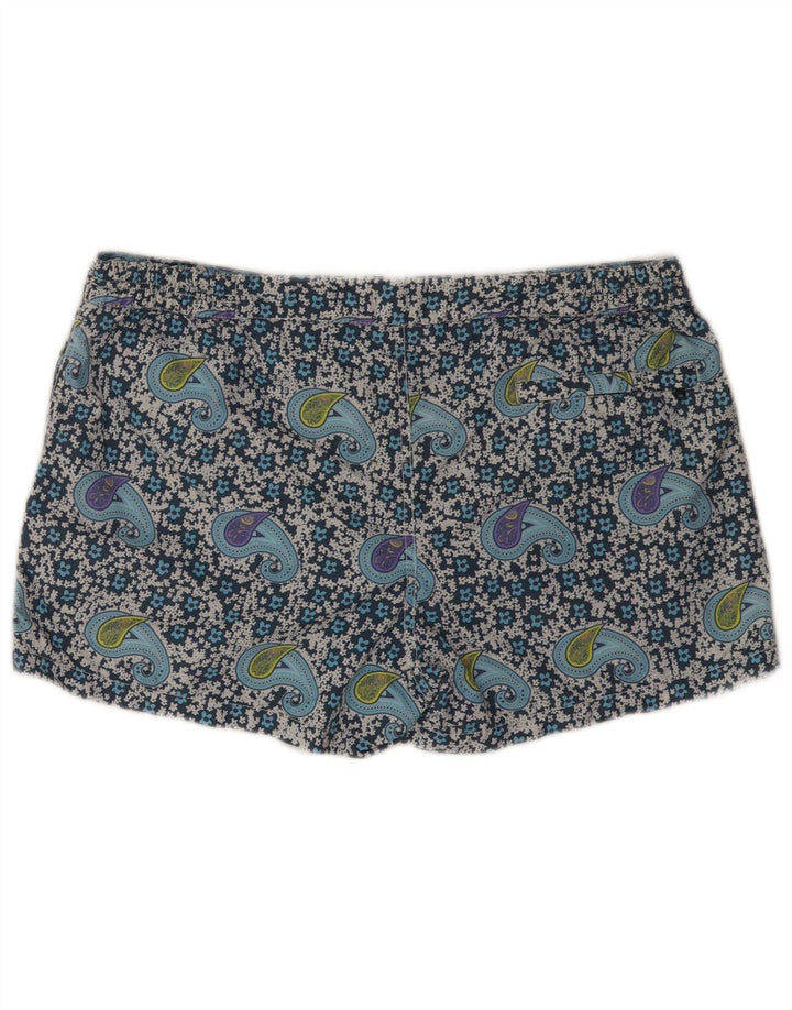 MC2 SAINT BARTH  Mens Swimming Shorts Large  Blue Paisley Polyamide