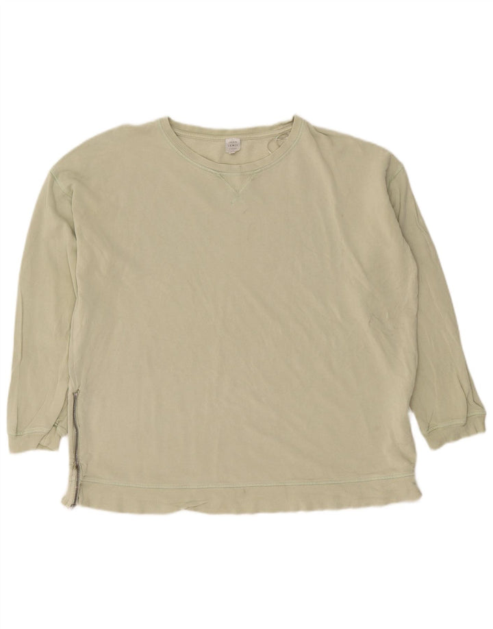 John Lewis Womens Sweatshirt Jumper UK 16 Large Green