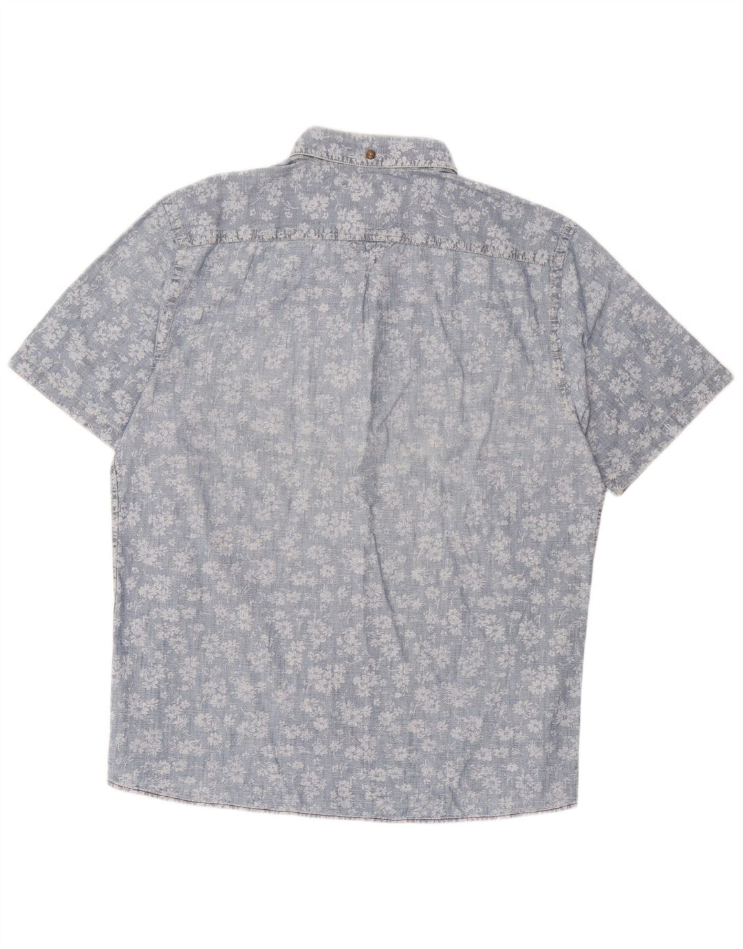 Marlboro Classics Kortærmet Herre Slim Fit Pullover Shirt 2XL Blue Floral
