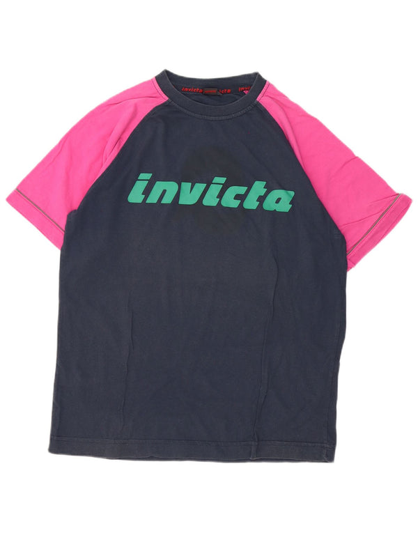 Invicta T-shirt graphique pour homme en coton color block bleu marine moyen