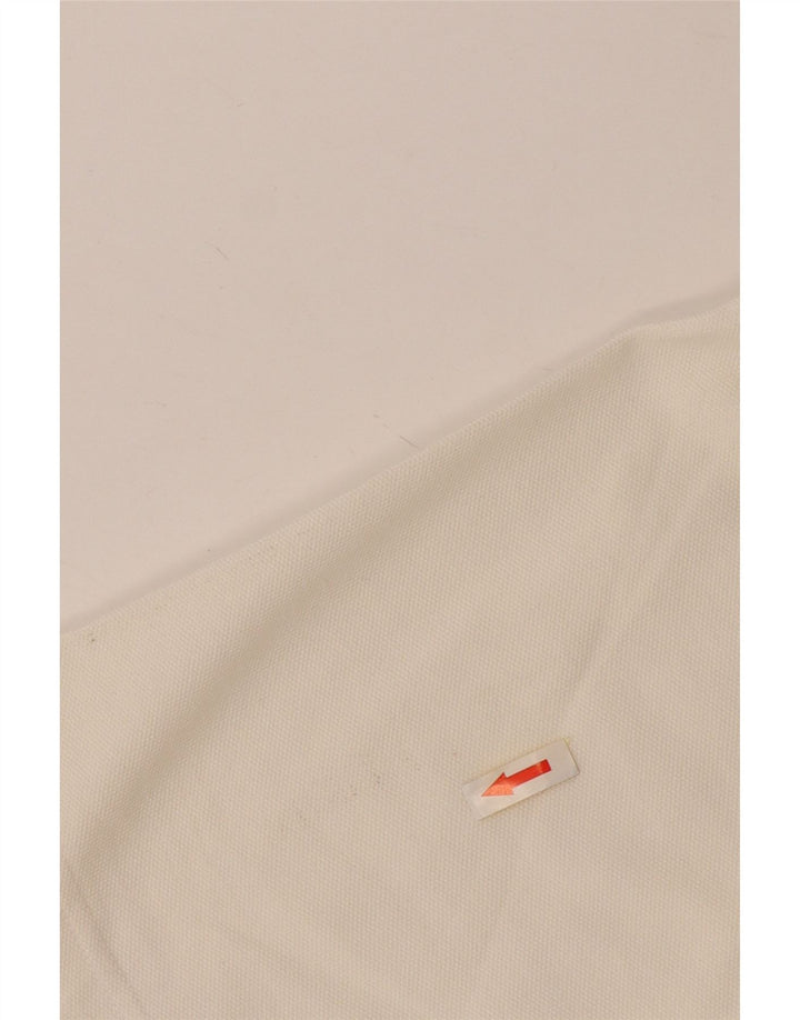 Adidas Mens Polo Shirt IT 50 Medium Off White