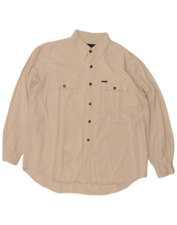 Camisa Vintage Hombre 2XL Beige