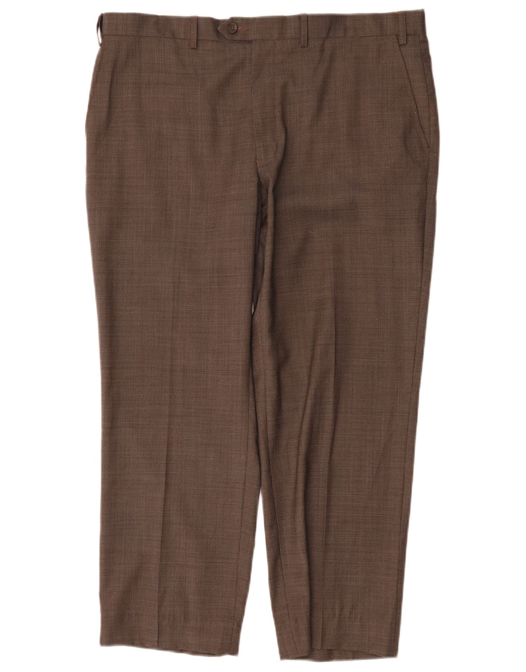 Marks & Spencer Straight Suit Bukser til mænd W38 L29 Brun uld