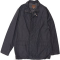 Zara Herren-Utility-Jacke UK 40 Large Marineblaues Nylon