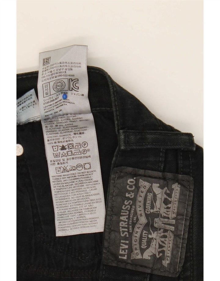 Levi's Mens Cropped Jeans W36 L25 Black Cotton