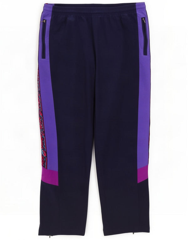 Vintage Herren-Trainingshose mit Grafik, IT 50, groß, Marineblau, Farbblock