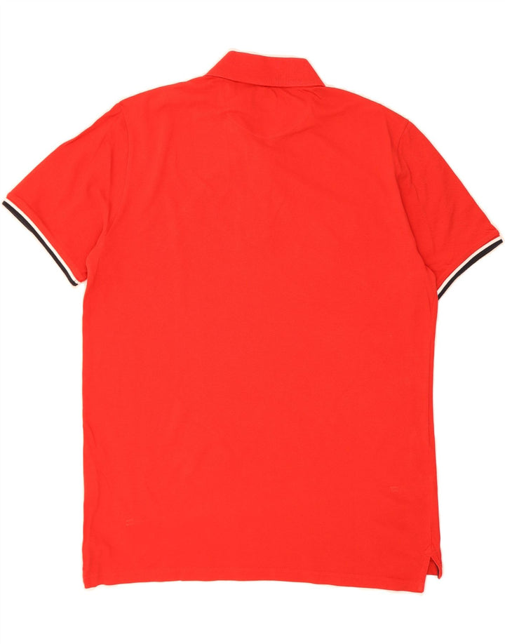 CHAMPION Mens Polo Shirt Large Red Cotton Vintage Champion and Second-Hand Champion from Messina Hembry 