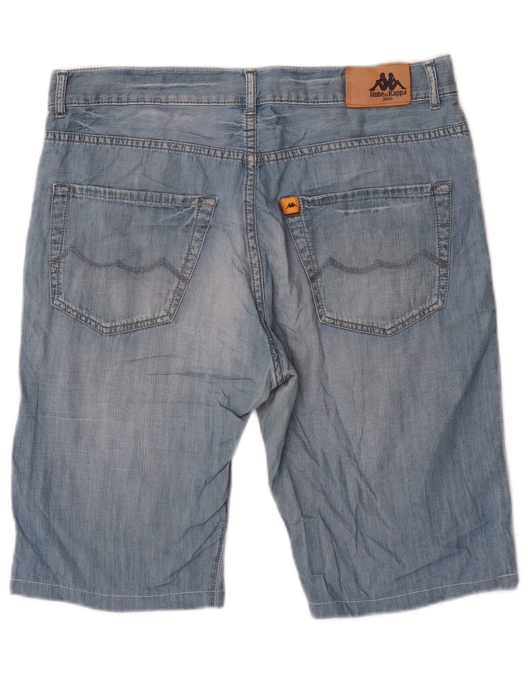 Kappa Mens Perfect Fit Denim Shorts W33 Medium Blue Cotton