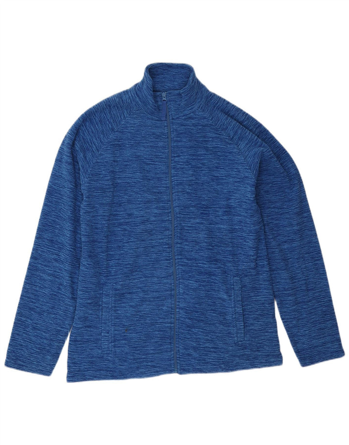 Mountain Warehouse Herren-Fleecejacke, UK 38, mittelblau meliertes Polyester
