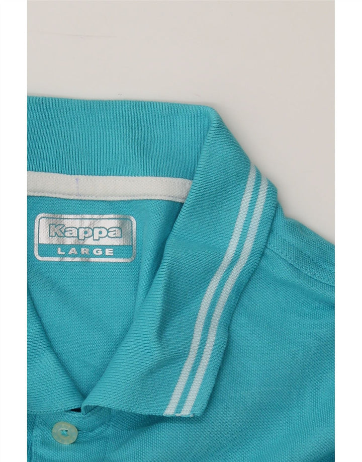 KAPPA Mens Polo Shirt Large Blue Cotton Vintage Kappa and Second-Hand Kappa from Messina Hembry 