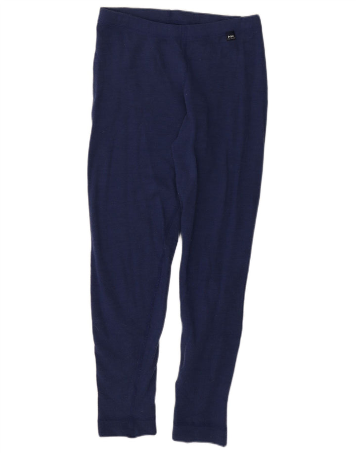 Helly Hansen Womens Leggings UK 14 Large  Navy Blue Polypropylene