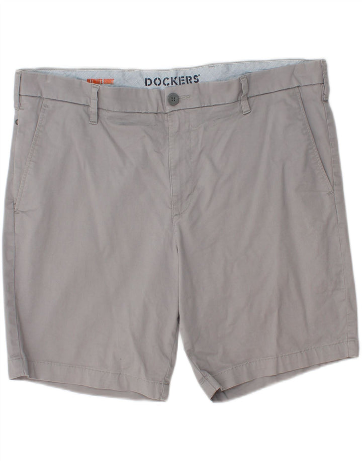 DOCKERS Mens Flex Chino Shorts W40 XL Grey Cotton Vintage Dockers and Second-Hand Dockers from Messina Hembry 