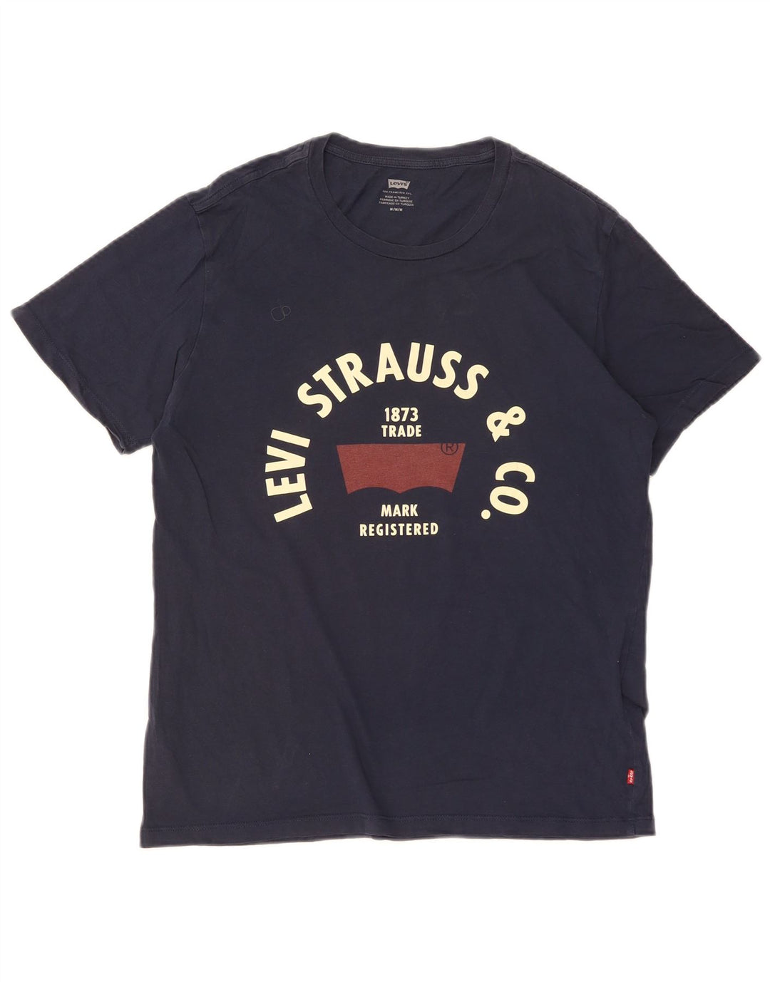 Levi's Mens Graphic T-Shirt Top Medium Navy Blue Cotton